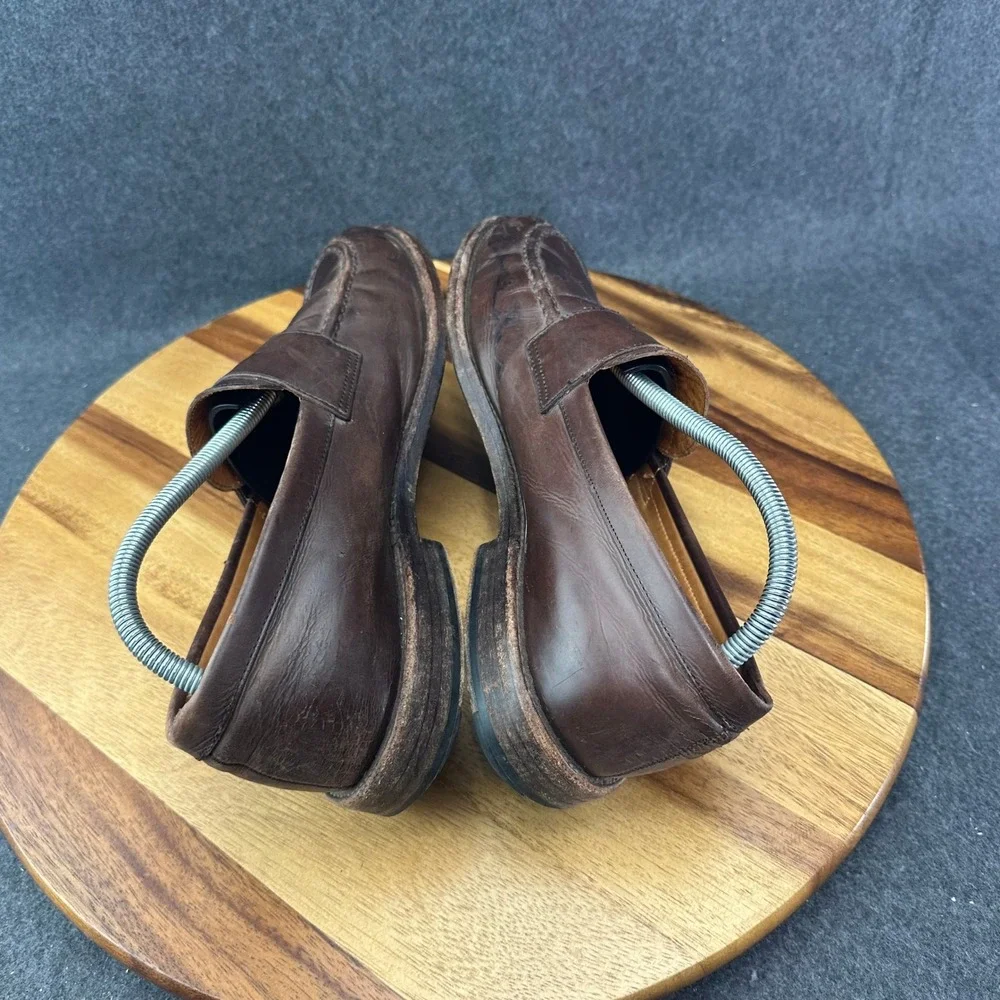 J Crew Ludlow Penny Loafers Mens 10D Dark Brown Classic Slip On Dress Shoes